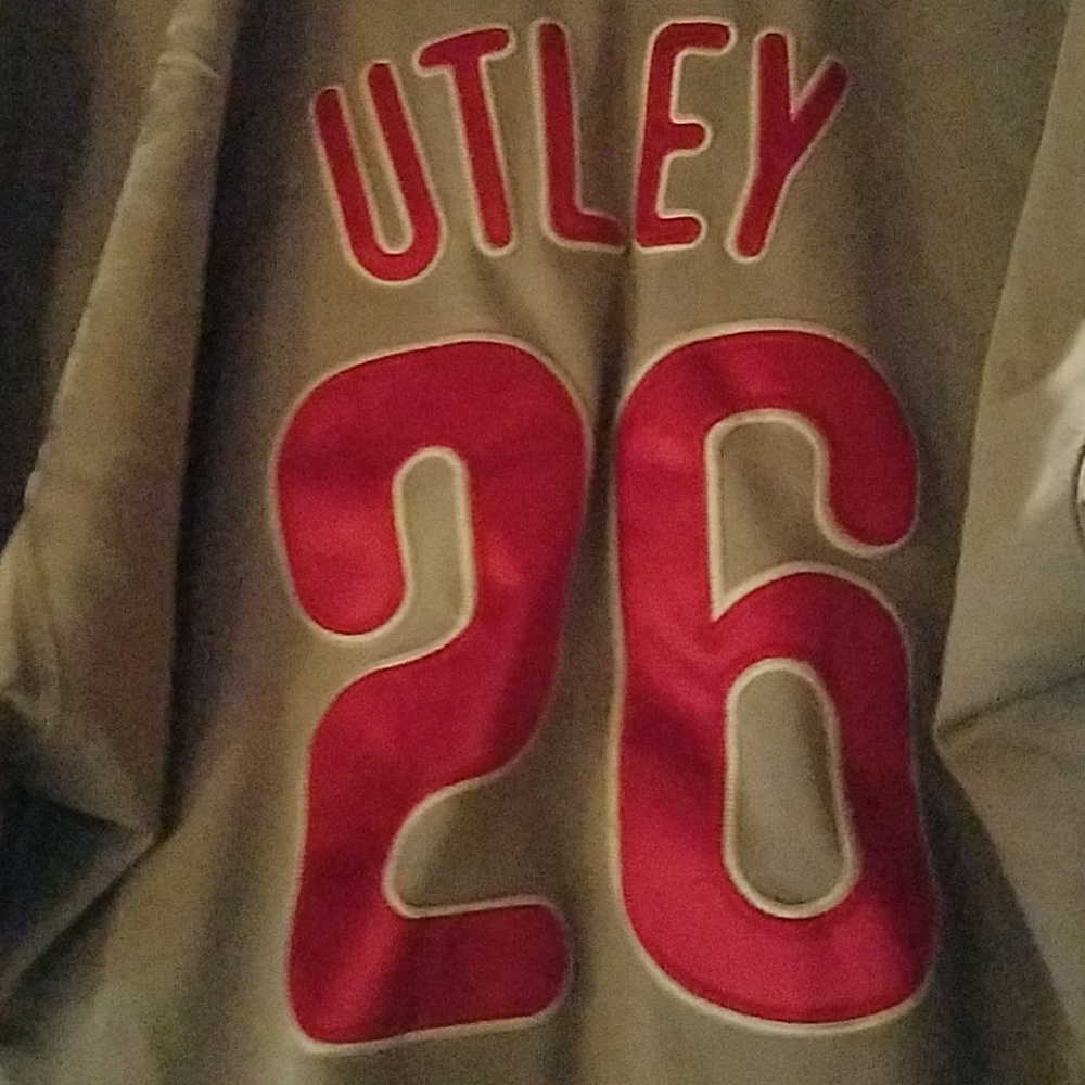 Majestic, Phillies grey Utley jersey